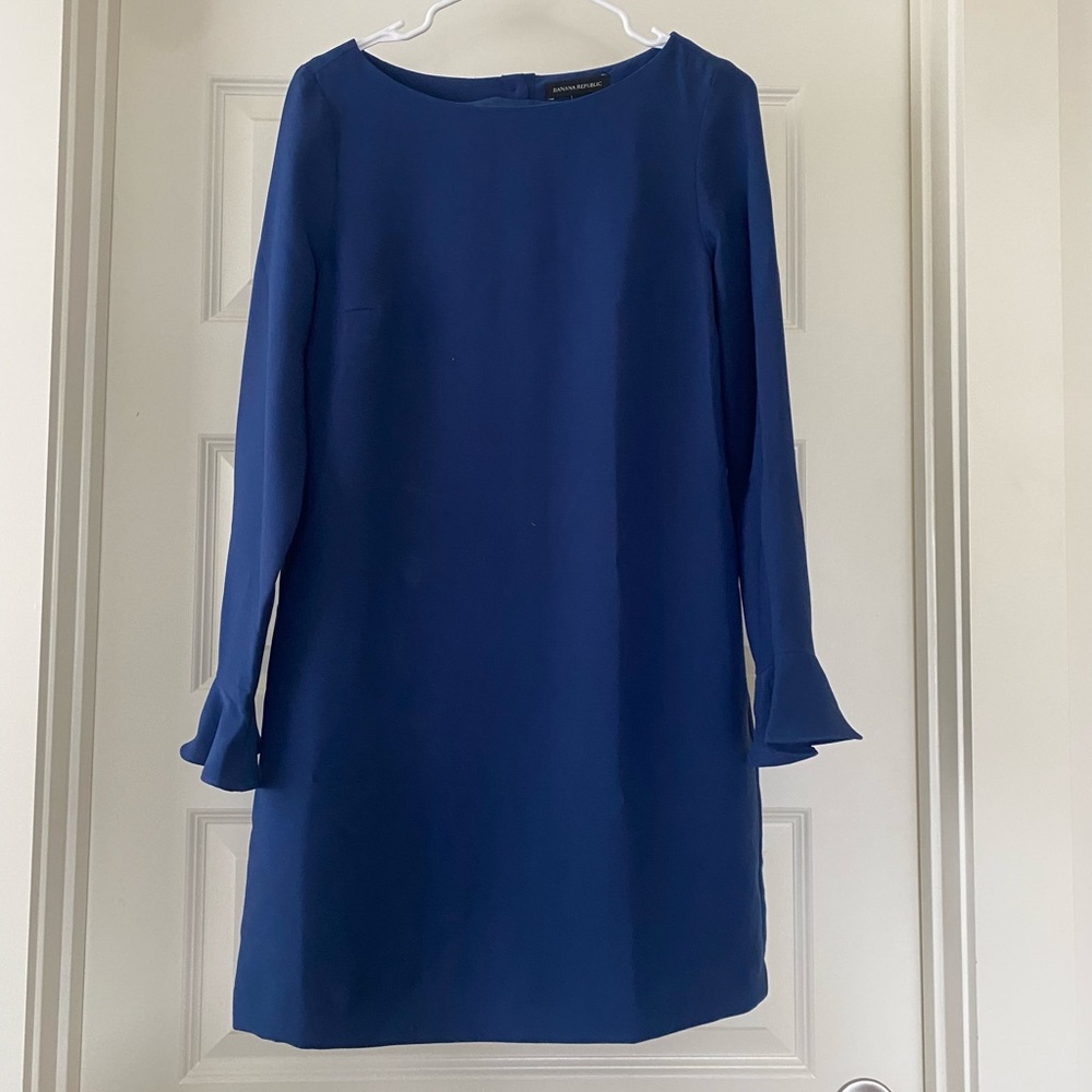 Royal Blue Banana Republic Shift Dress